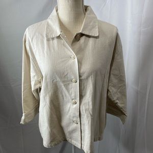 Stone Harbor size Large Linen blend shirt/ jacket